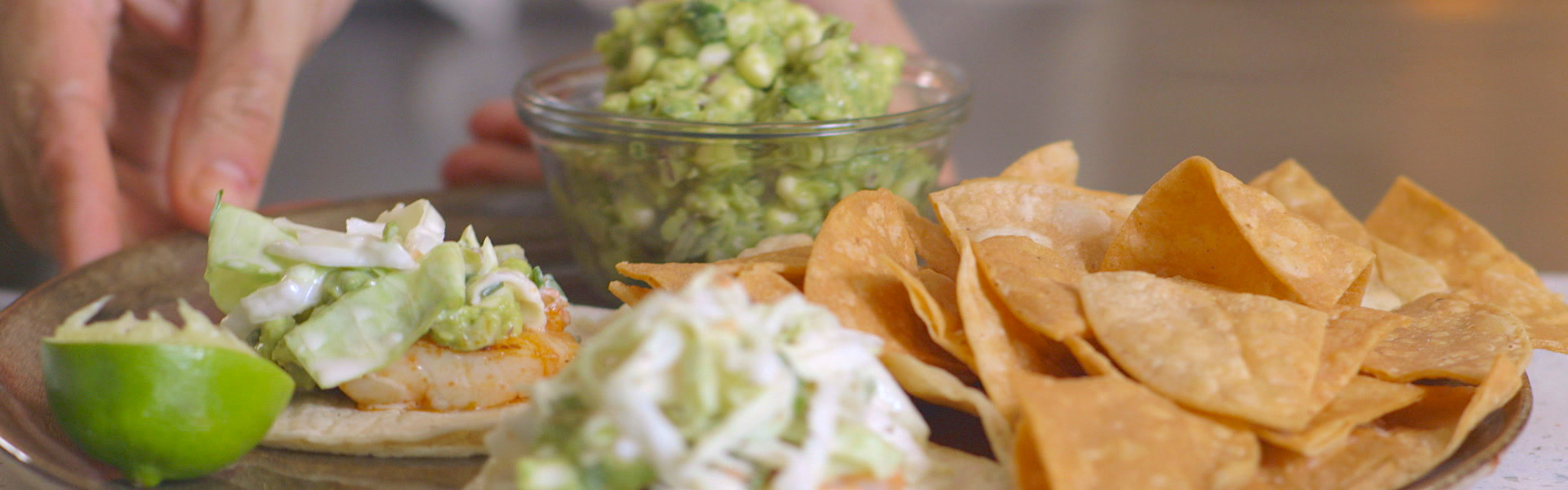 Recipe Lime Sambal Fish Tacos with Grapefruit Slaw